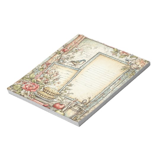  Cottage Boerderij Stationery Notitieblok (Linkerzijde)