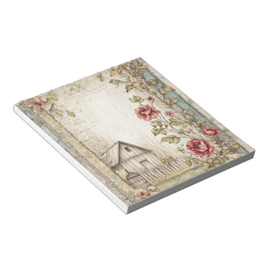 Cottage Boerderij Stationery Notitieblok (Schuin)