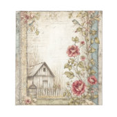  Cottage Boerderij Stationery Notitieblok (Voorkant)