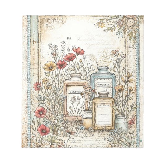  Cottage Boerderij Stationery Notitieblok (Voorkant)