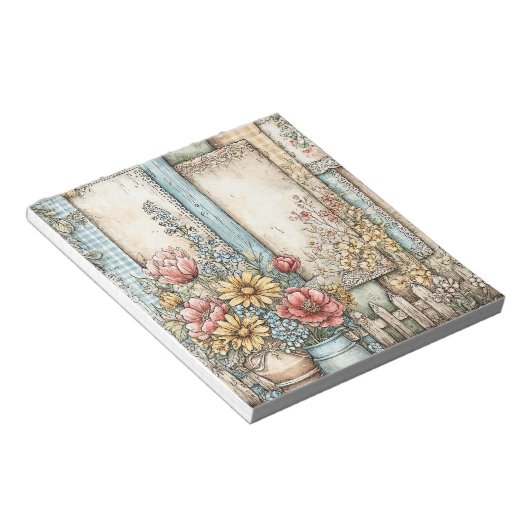  Cottage Boerderij Stationery Notitieblok (Schuin)