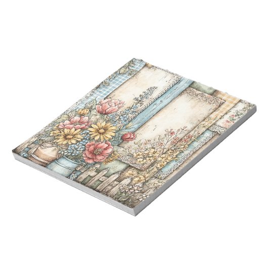 Cottage Boerderij Stationery Notitieblok (Linkerzijde)