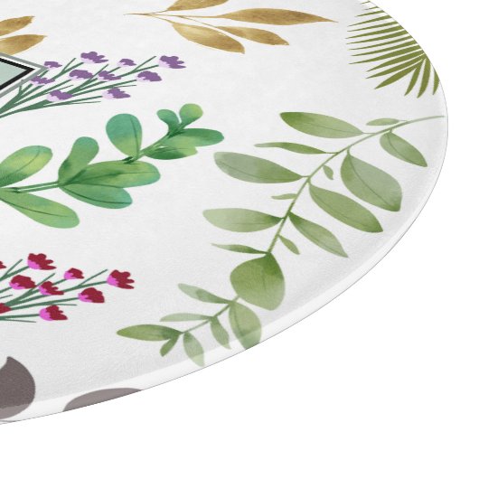 Cottage Botanische Initiaal Snijplank (Hoek)