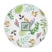 Cottage Botanische Initiaal Snijplank (Voorkant)