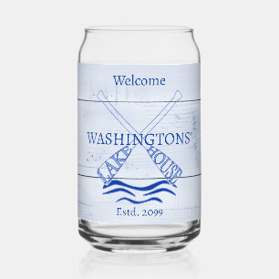 Cottage Cabin Lake House Drinkware Bier Blikvorm Glas