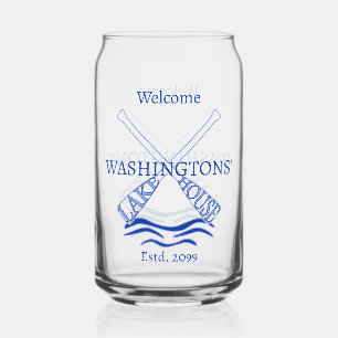 Cottage Cabin Lake House Drinkware Bier Blikvorm Glas