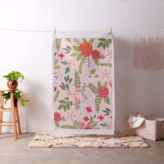 Cottage Chic Bloemmotief Stof (Voorbeeld)