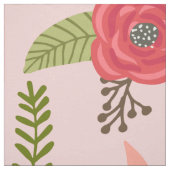 Cottage Chic Bloemmotief Stof (Swatch)