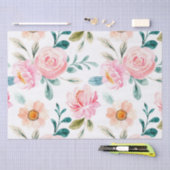Cottage Chic Flower Pattern Tissuepapier (Craft)