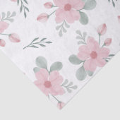 Cottage Chic Flower Pattern Tissuepapier (Detail)