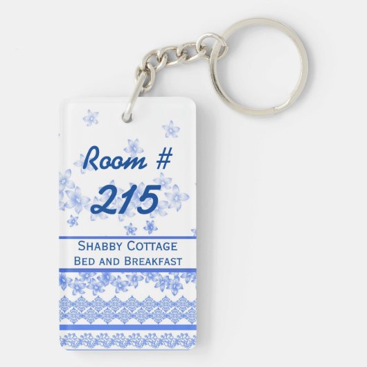 Cottage Chic Inn Room Sleutelhanger (achterkant)