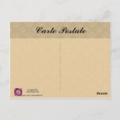 Cottage Chic Paris France Travel Post Card Briefkaart (Achterkant)