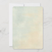 Cottage Chic  Rozen bruiloft Kaart (Achterkant)