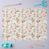 Cottage Chic Rozen Serie Ontwerp 1 Tissuepapier (Craft)