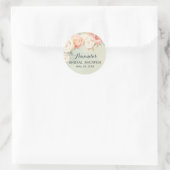 Cottage Chic  Rozen Vrijgezellenfeest Ronde Sticker (Tas)