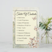 Cottage Chic Wildflowers Multomap inhoud pagina (Staand voorkant)