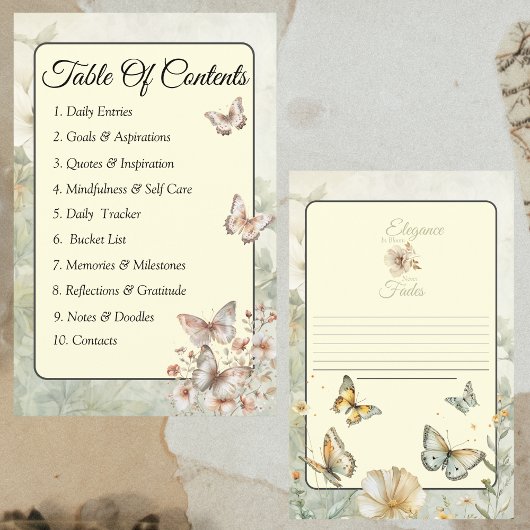 Cottage Chic Wildflowers Multomap inhoud pagina