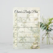 Cottage-chique zacht geel dagelijkse plan Multomap (Staand voorkant)