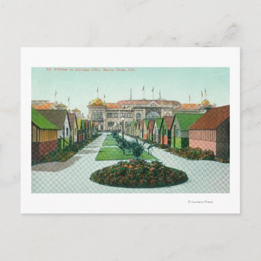Cottage City Avenue ViewSanta Cruz, CA Briefkaart (Voorkant)