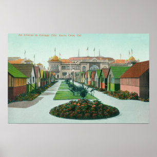 Cottage City Avenue ViewSanta Cruz, CA Poster