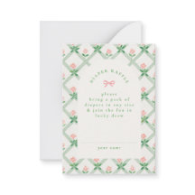 cottage core bloemboog babyshower luierspel