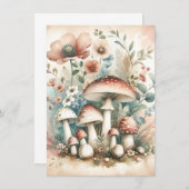 Cottage Core |  champignons en bloemen (Voorkant / Achterkant)