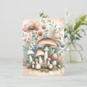 Cottage Core |  champignons en bloemen (Staand voorkant)