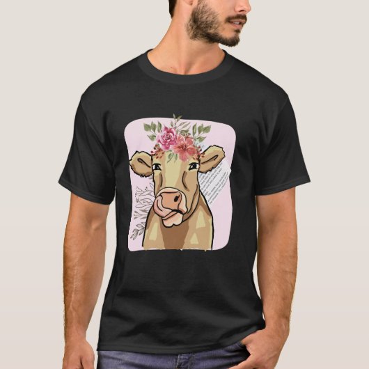 Cottage Core Koe T-shirt (Voorkant)