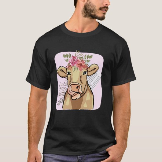 Cottage Core Koe T-shirt (Voorkant)