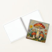  Cottage Core Mushroom Personalized Sketchbook Notitieboek (Binnen)