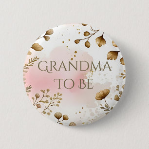 Cottage Core Paddenstoelen en Bloemen   Wordt Oma Ronde Button 5,7 Cm