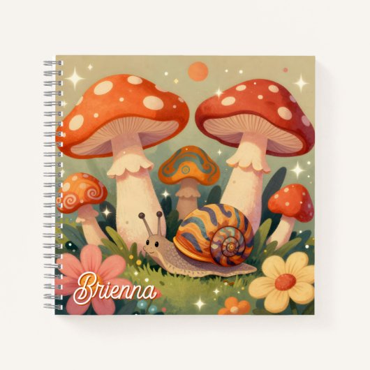 Cottage Core Personalized Sketchbook Notitieboek (Voorkant)