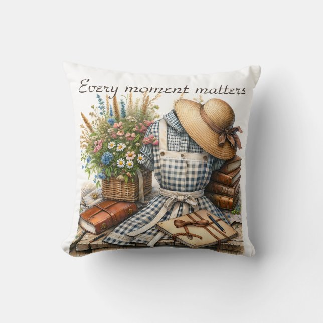  Cottage core picknick Kussen (Voorkant)