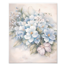 Cottage Core Vintage Floral Print for Framing  Foto Afdruk