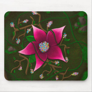 Cottage Core Whimsical Bloem Muismat
