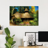 Cottage - Een klein Nederlands huis Poster (Thuiskantoor)