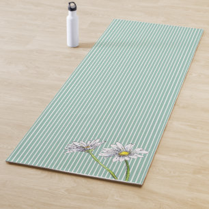 Cottage Eend Duck Ei Blauwe Gestreepte Waterverf M Yogamat