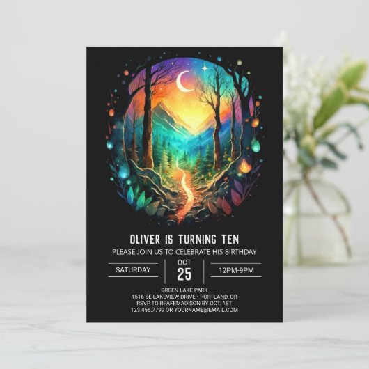 Cottage Elegant Boho Verjaardag Kaart (Staand voorkant)