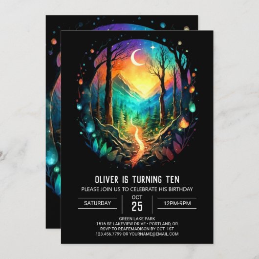 Cottage Elegant Boho Verjaardag Kaart (Voorkant / Achterkant)