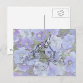 Cottage Embroidery & Petunias Briefkaart (Voorkant / Achterkant)