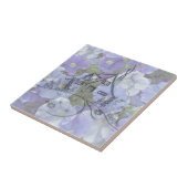 Cottage Embroidery & Petunias Tegeltje (Zijkant)