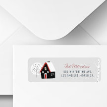 Cottage en boommoderne minimalistische winterse fe