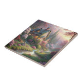 Cottage en tuin tegeltje (Zijkant)