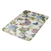 Cottage Floral Ivoor Botanische Vlinder Badmat (Gekanteld)