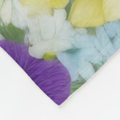 Cottage Flowers Fleece Deken (Hoek)