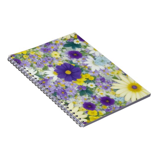  Cottage Flowers Notitieboek (Rechterzijde)