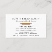 Cottage Food Home Bakkerijbrood Logo Visitekaartje (Achterkant)