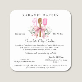 Cottage Food Law Label keukengerei koken