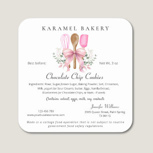 Cottage Food Law Label keukengerei koken