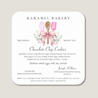 Cottage Food Law Label keukengerei koken